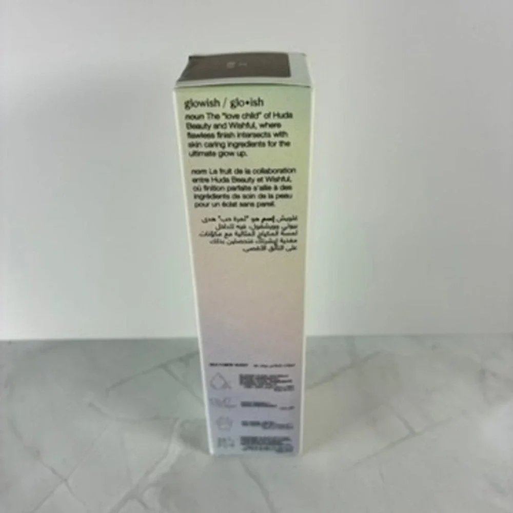 Huda Beauty GloWish Multi Dew Skin Tint 12 Rich Dewy Foundation New NIB 1.35oz